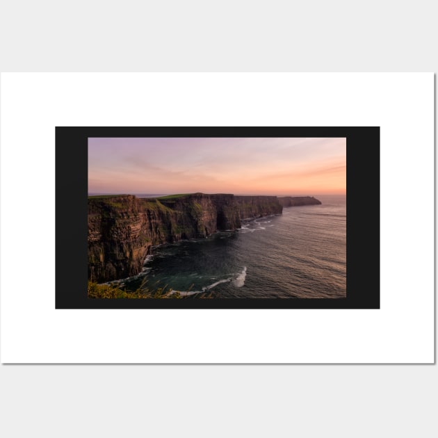 Clifftop Sunset Wall Art by krepsher